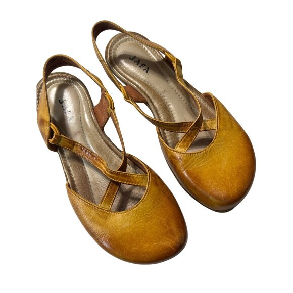 Jafa Womens Leather Sandals Size 8 Handmade In Israel size 39 - Picture 1 of 9